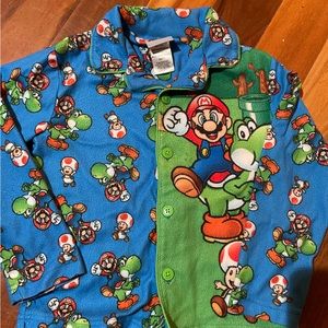 Super Mario pajama. Size 6/7 .Pet/smoke free.